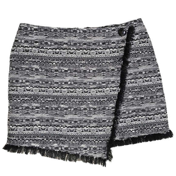 Sam Edelman Textured Wrap Around Skirt Size 6 - Picture 2 of 6